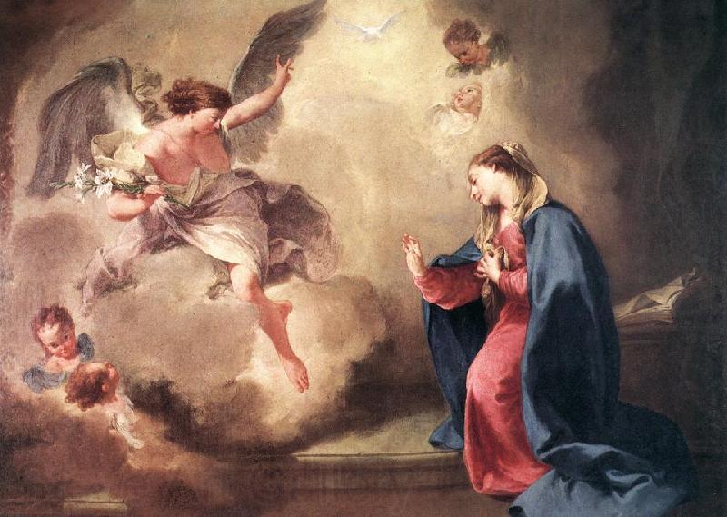 PITTONI, Giambattista Annunciation ery France oil painting art